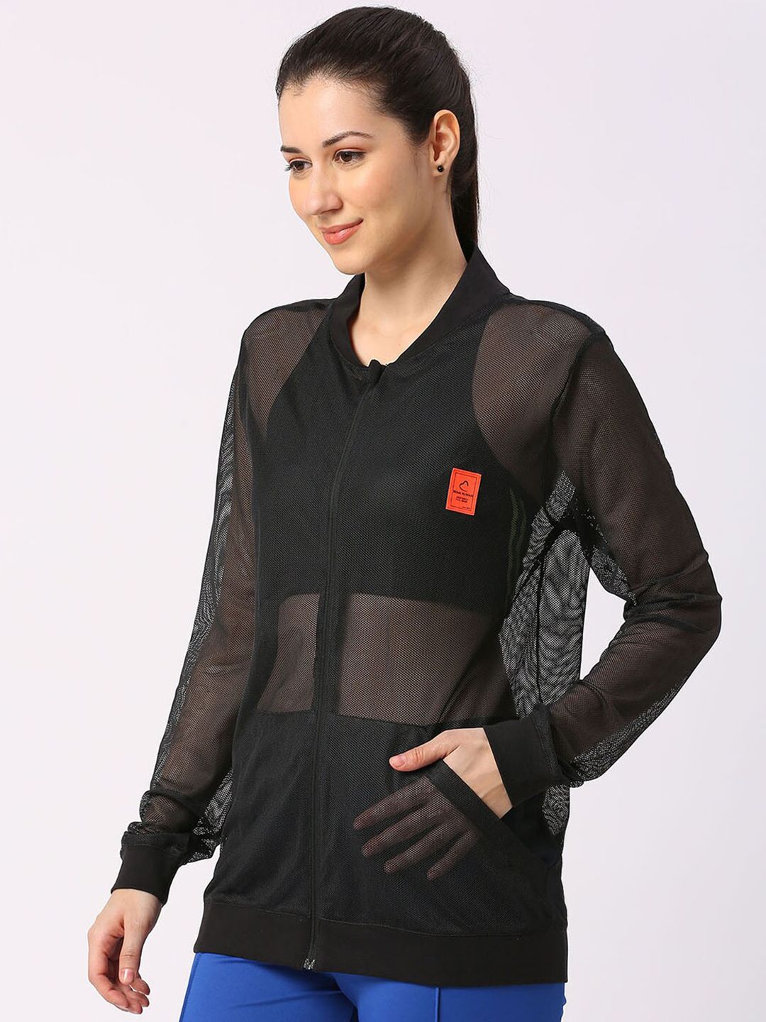 Being Human Solid Round Neck Regular Sleeves Shirt Style Top