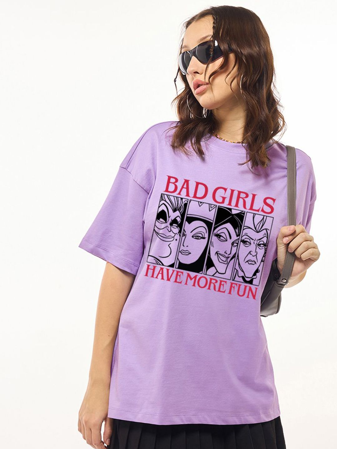 Bewakoof Women Printed Pure Cotton T-shirt
