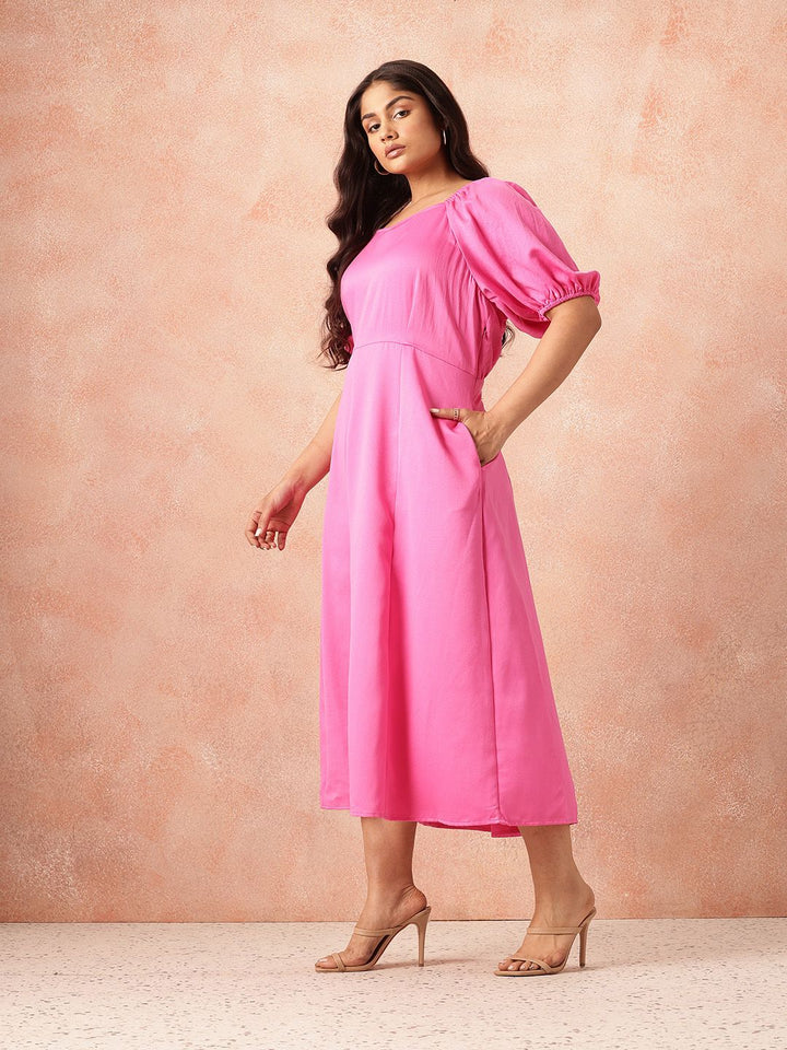 all about you Plus Size Fit & Flare Maxi Dress