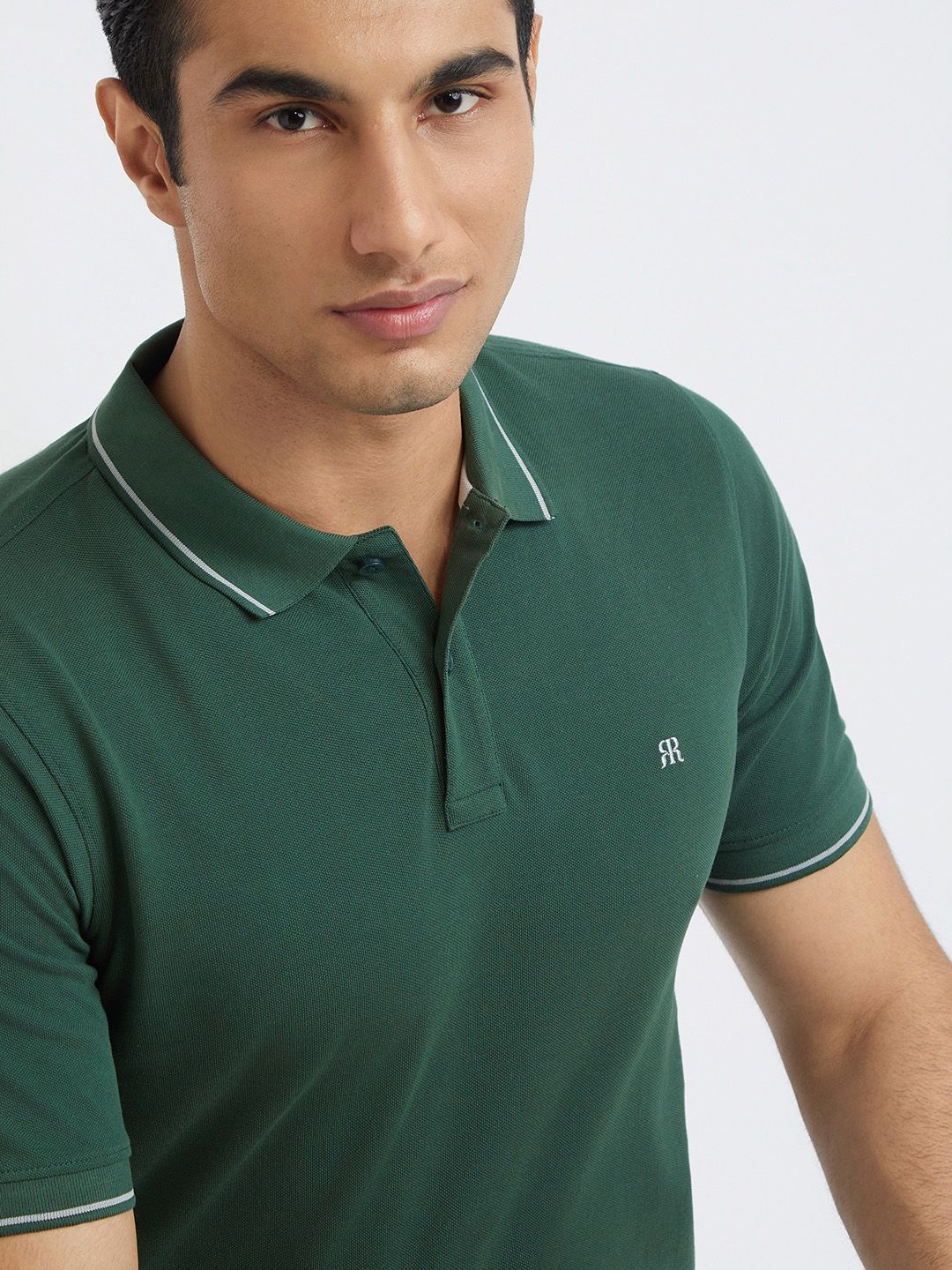 Raymond Pure Cotton Modern Fit Polo Collar T-shirt