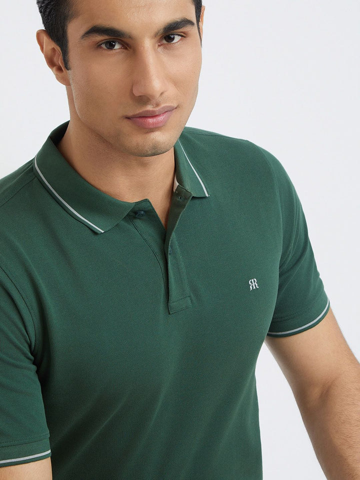 Raymond Pure Cotton Modern Fit Polo Collar T-shirt