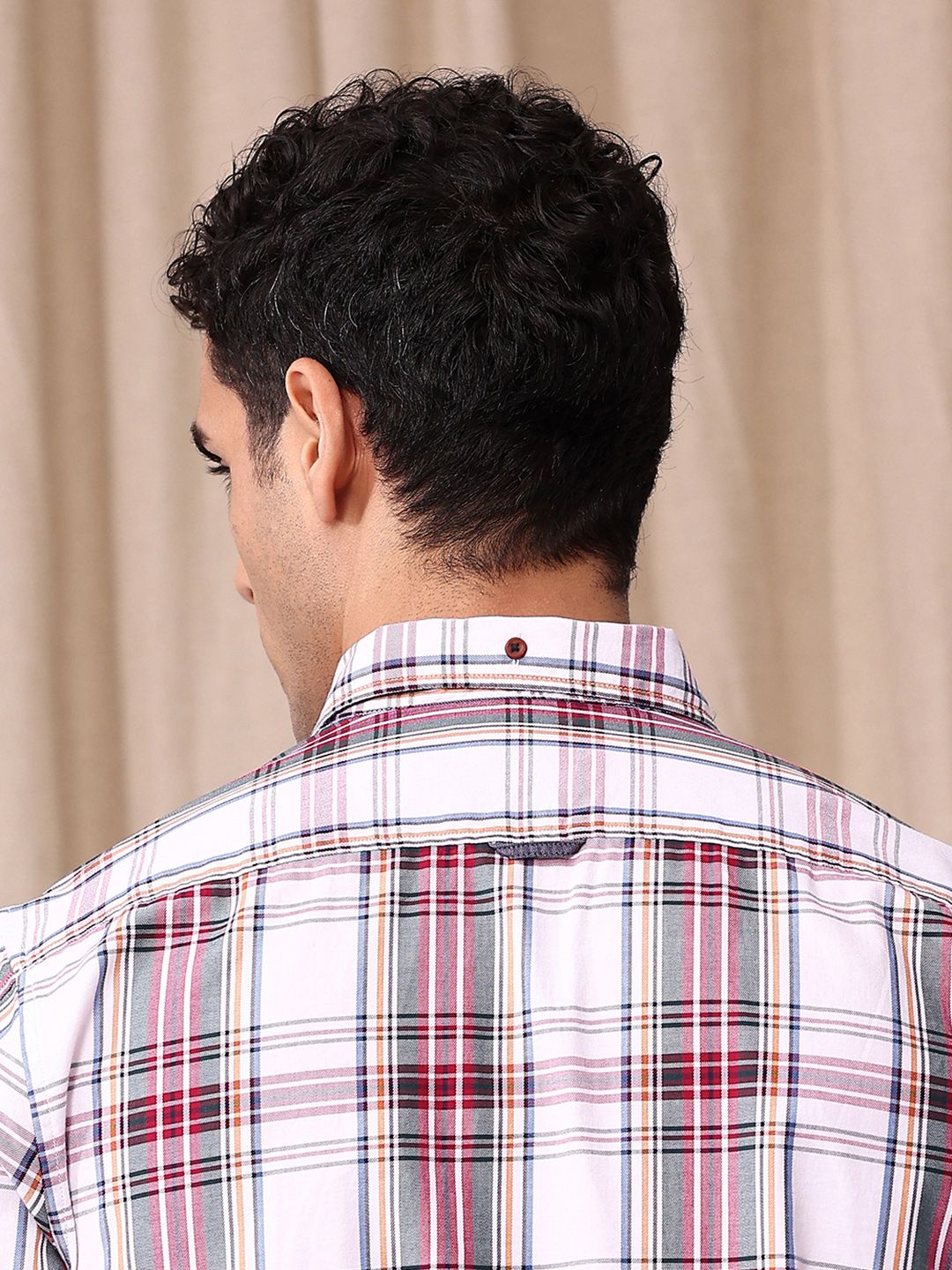 Mr Bowerbird Men Tailored Fit Tartan Checks Opaque Pure Cotton Casual Shirt