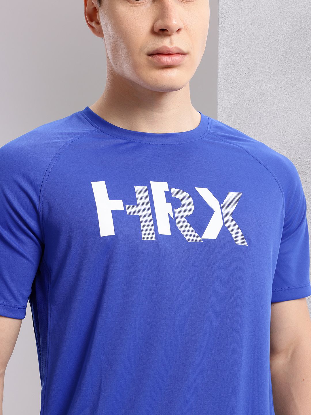HRX by Hrithik Roshan Rapid-dry Brand Logo Print Training T-shirt