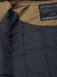 The Indian Garage Co Men Slim Fit High-Neck Zip-Front Bomber Jacket
