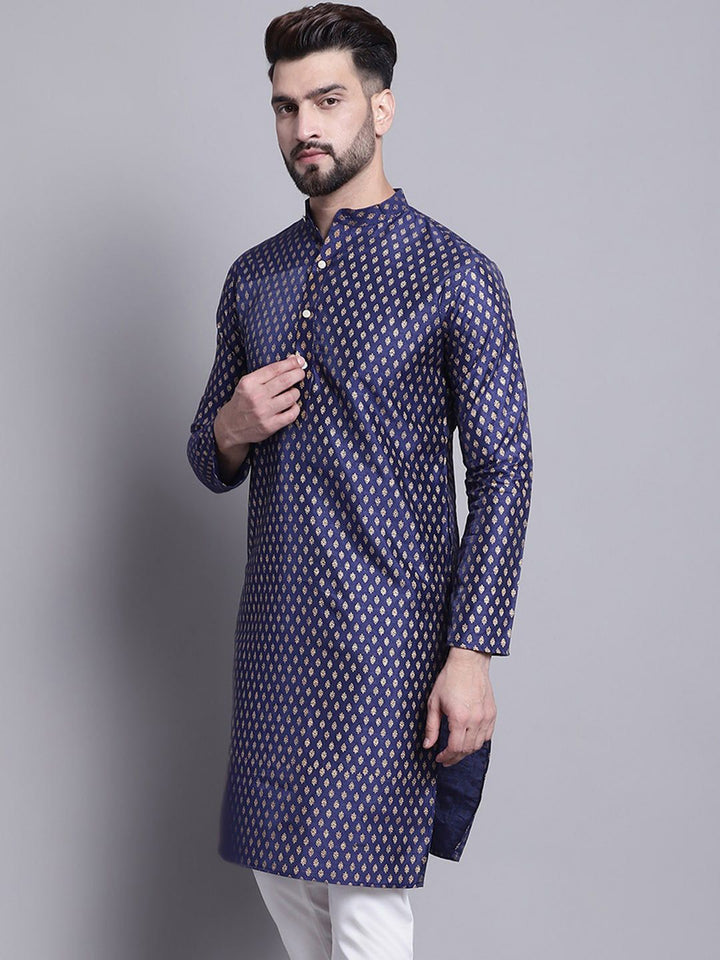 SOJANYA Ethnic Motifs Printed Mandarin Collar Straight Kurta