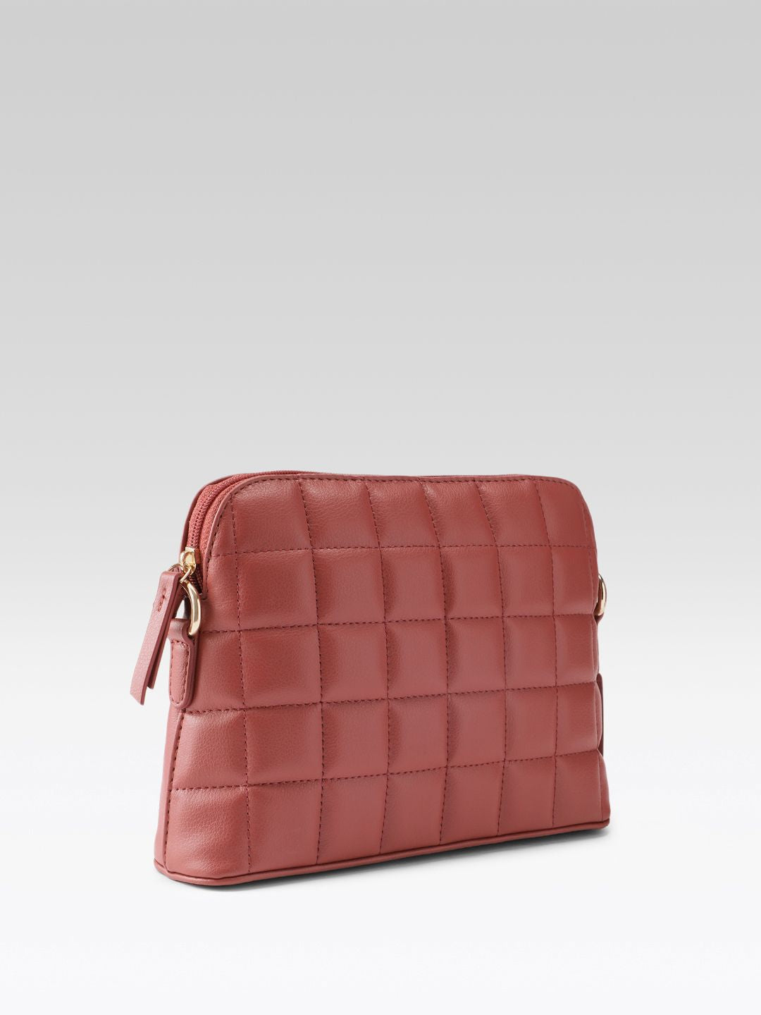 DressBerry Checked Structured Quilted Sling Bag
