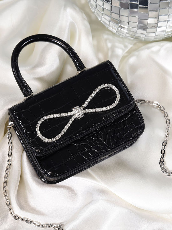 DressBerry Miniature Animal Textured Satchel