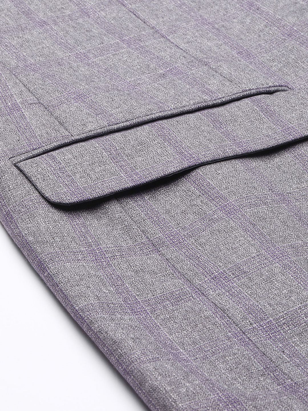 Park Avenue Super Slim Fit Checked Single Breasted Blazer