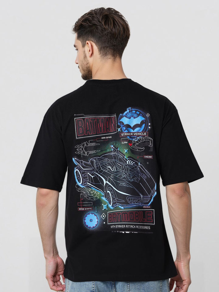 The Indian Garage Co Men Biker Printed Raw Edge Boxy T-shirt