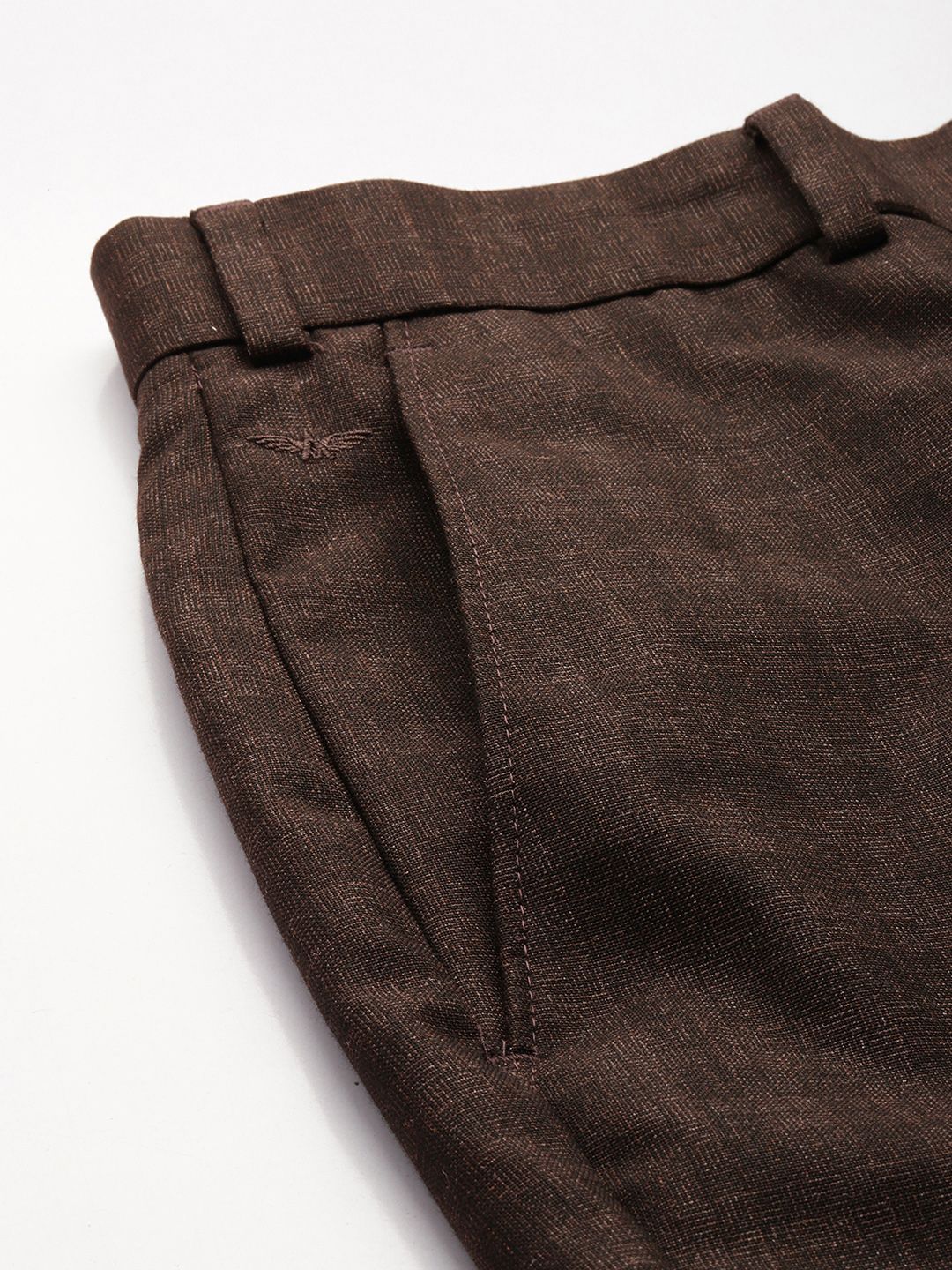 Park Avenue Men Checked Formal Trousers
