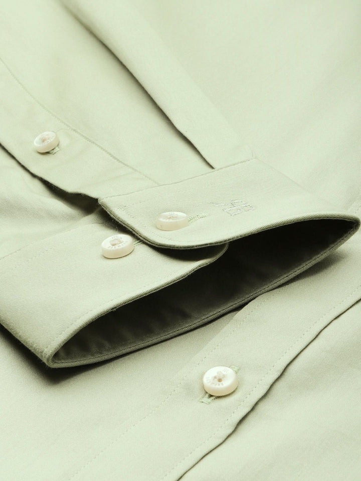 Raymond Pure Cotton Slim Fit Solid Formal Shirt