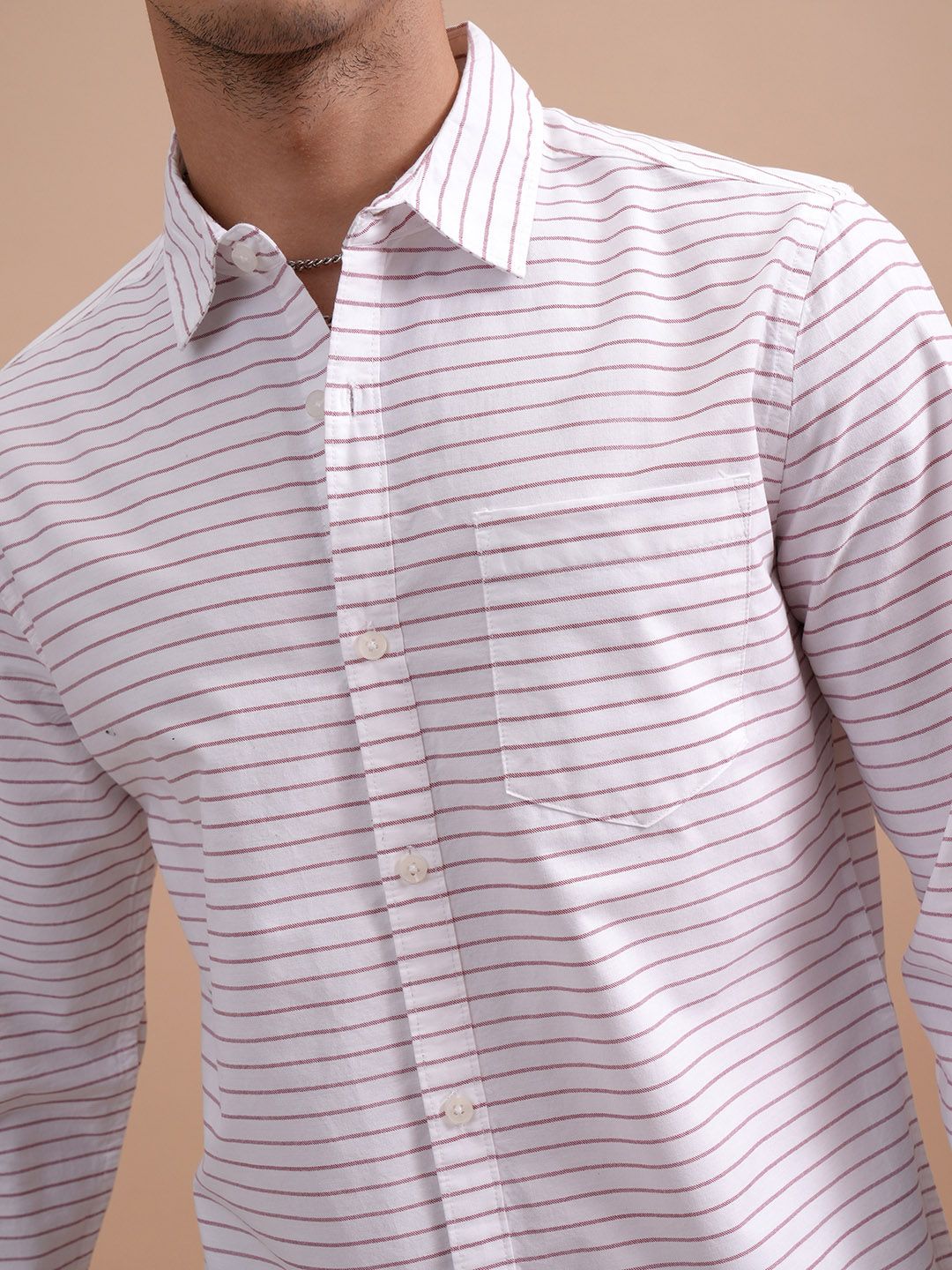HIGHLANDER Plus Size Slim Fit Opaque Cotton Casual Shirt