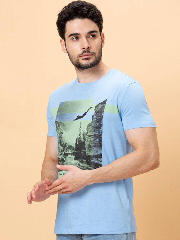 Being Human Graphic Printed Slim Fit Casual T-shirt
