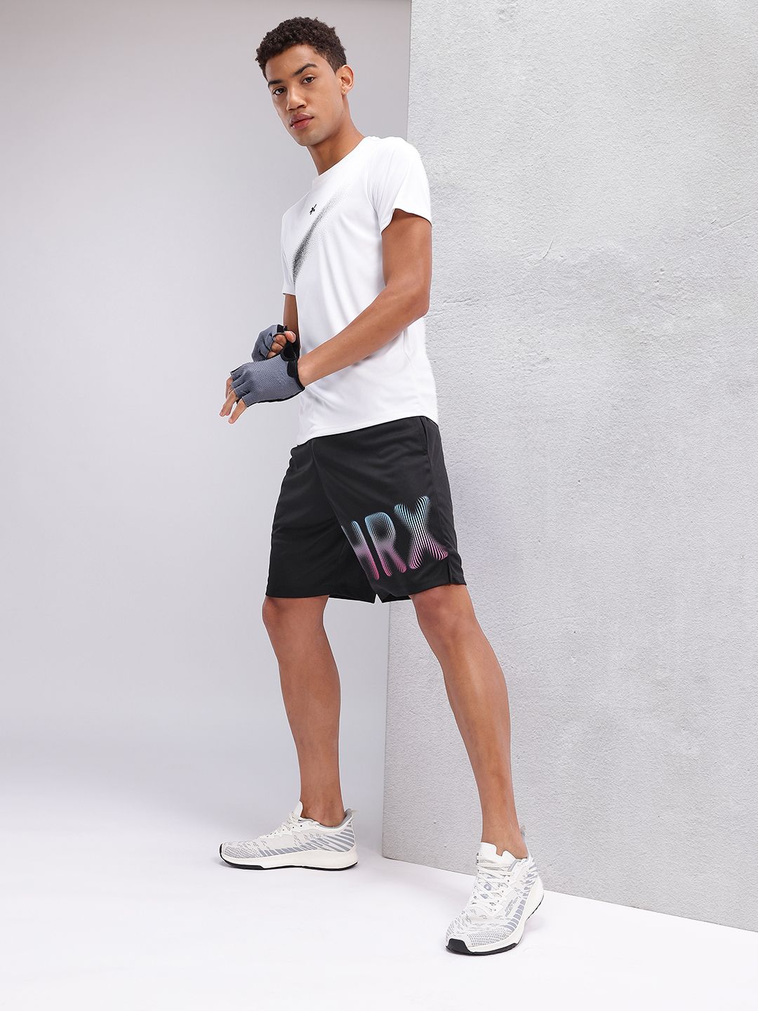 HRX by Hrithik Roshan Men Printed Rapid-Dry Training Sports Shorts