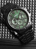 Sambungan Perancis Lelaki Dial & Tali Keluli Tahan Karat Analog Watch FCH05BM-G