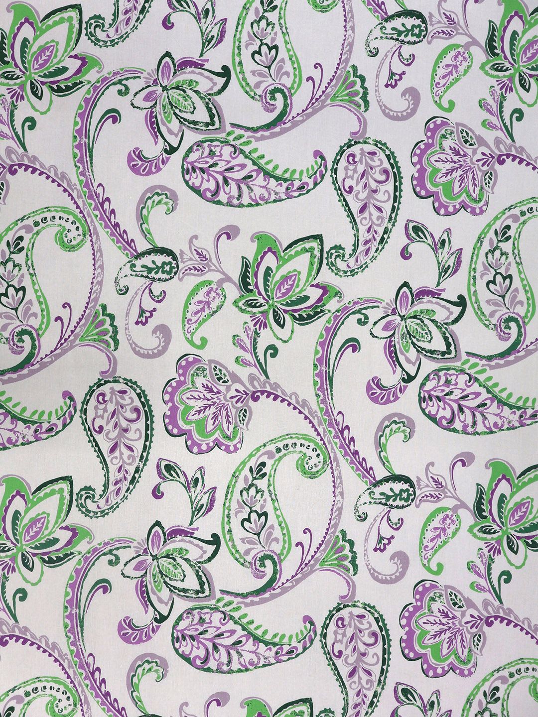 BOMBAY DYEING Purple Floral Cotton 140 TC Double Queen Bedsheet Set-2.28 m X 2.54 m