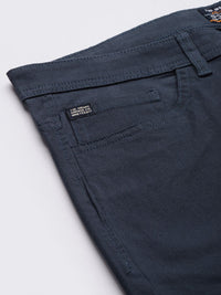 The Indian Garage Co Men Navy Blue Slim Fit Chinos