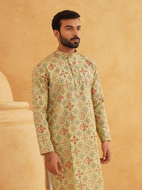 SOJANYA Motif Etnik Bercetak Kurta