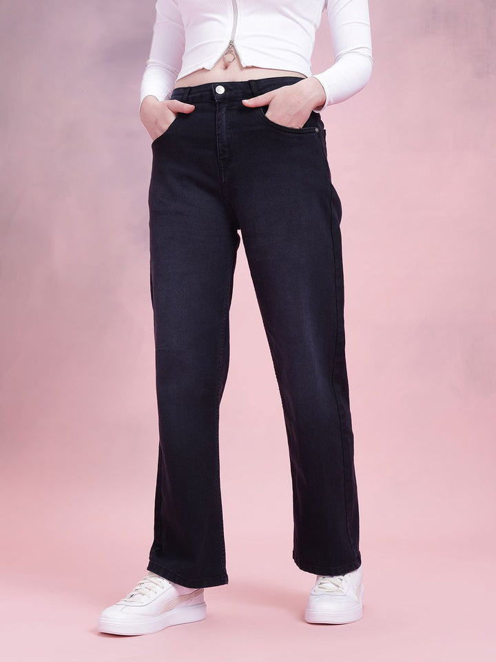 DressBerry Women Light Fade Stretchable Straight Fit Jeans