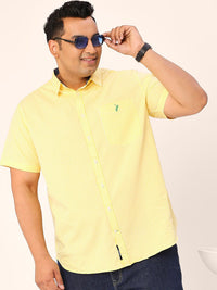 Thomas Scott Plus Size Standard Micro Checked Cotton Casual Shirt