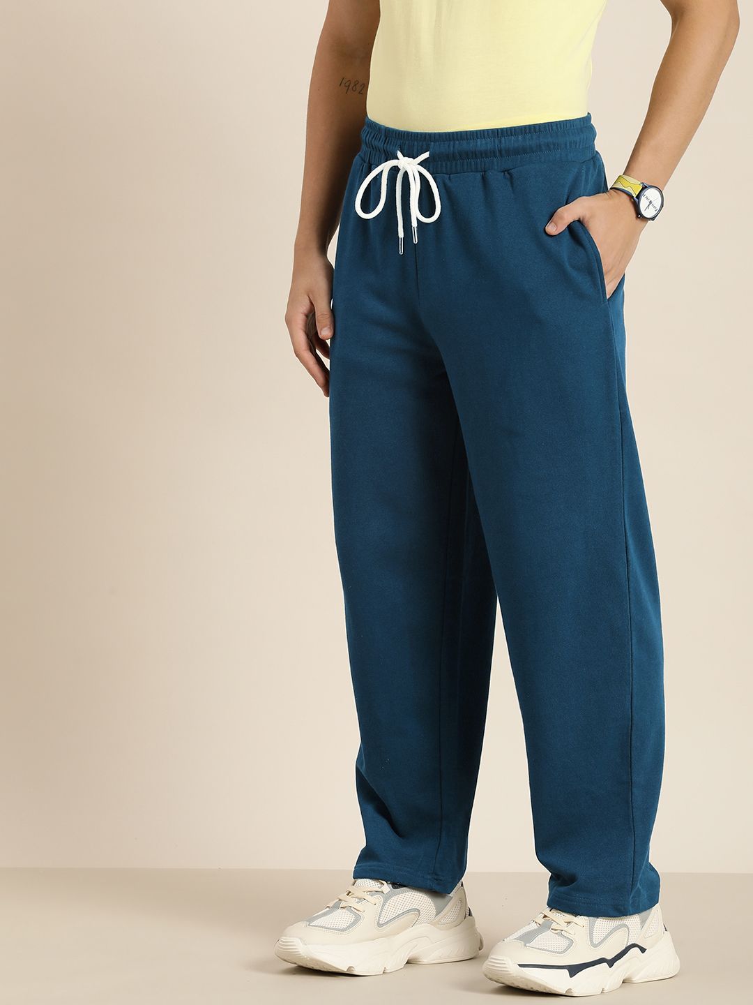 DILLINGER Men Light Weight Relaxed Baggy Knitted Pants