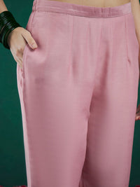Indo Era Embroidered Regular Sequinned Straight Kurta With Trousers & Dupatta