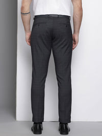 The Indian Garage Co. X Luxe Men Checked Slim Fit Formal Trousers