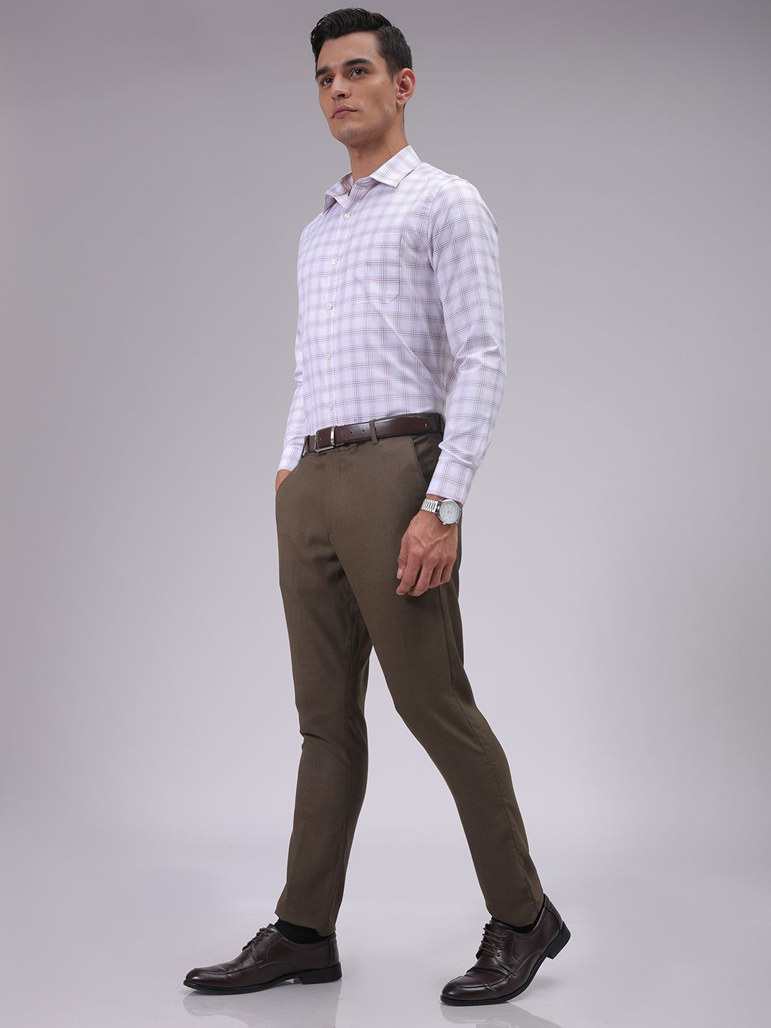 The Indian Garage Co. X Luxe Men Slim Fit Formal Trousers