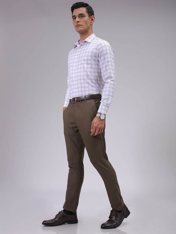 The Indian Garage Co. X Luxe Men Slim Fit Formal Trousers