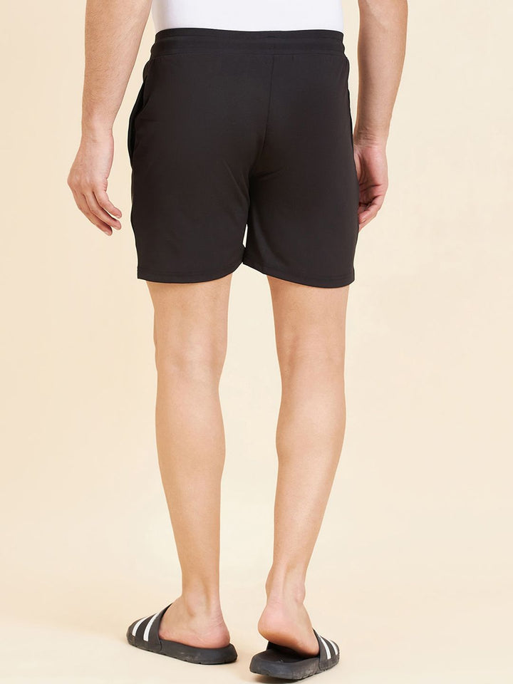 Sweet Dreams Men Black Mid Rise Shorts