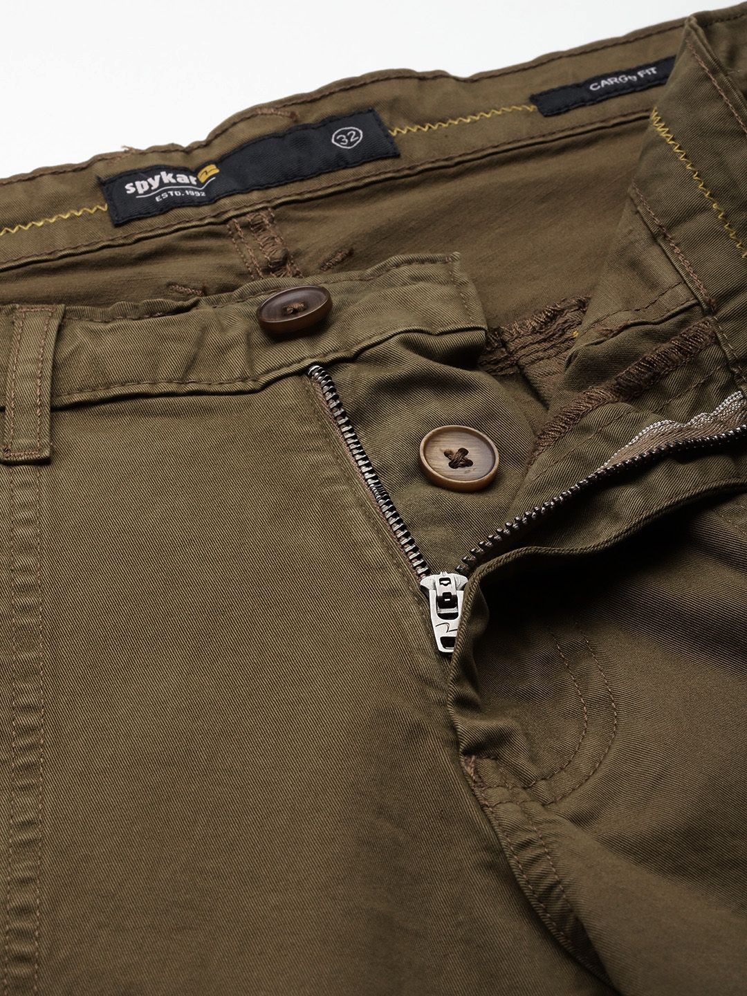 SPYKAR Men Regular Fit Cargo Trousers