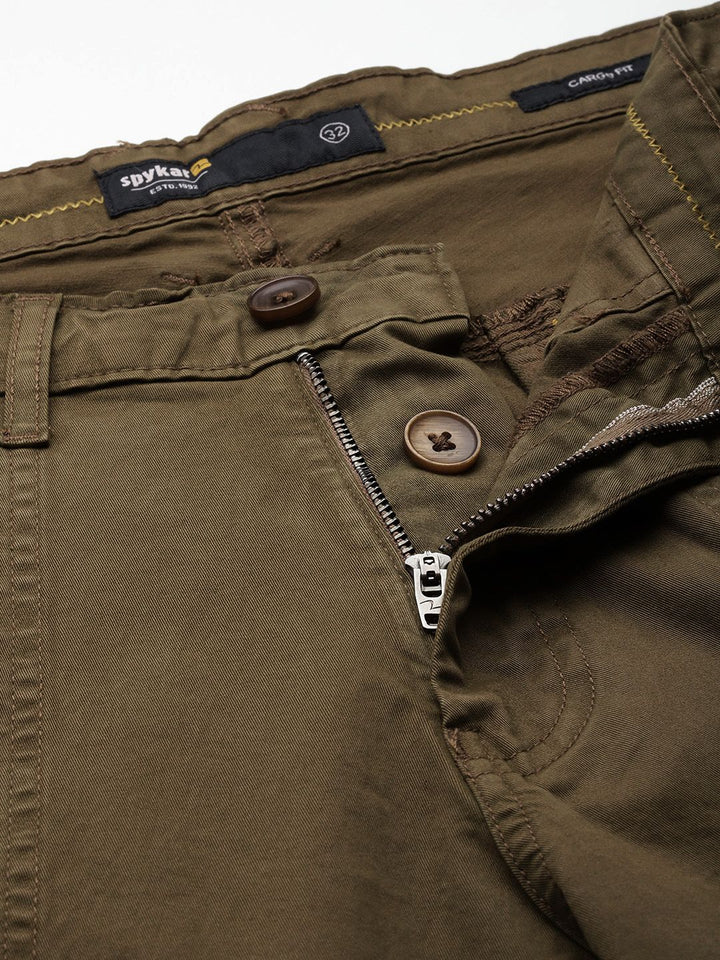 SPYKAR Men Regular Fit Cargo Trousers