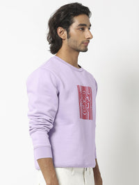RARE RABBIT Men Pysde Graphic Print Logo Sweatshirt