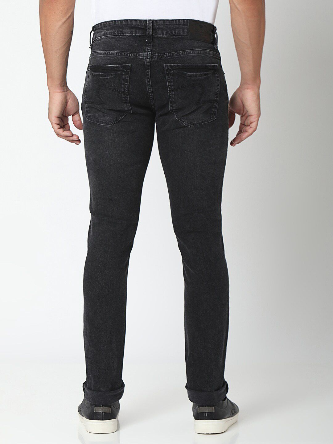 SPYKAR Men Black Slim Fit Low-Rise Jeans