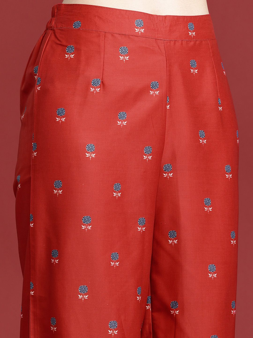 Anouk Ethnic Motifs Printed Kurta with Sharara & With Dupatta