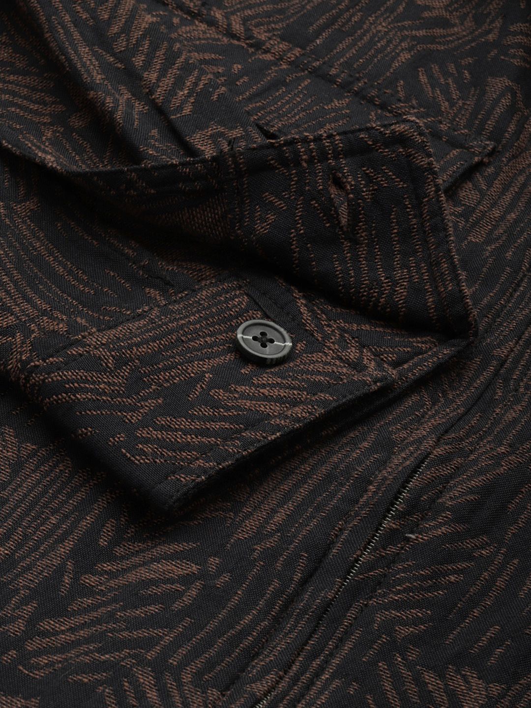 The Indian Garage Co Textured Drop-Shoulder Sleeves Relaxed Fit Casual Shirt