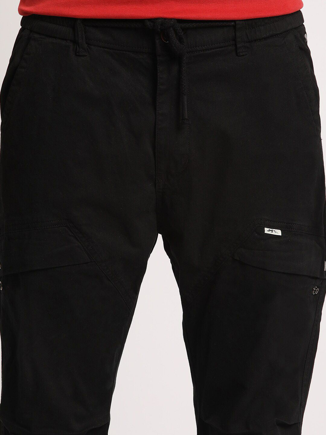 THE BEAR HOUSE Men Mid-Rise Easy Wash Regular Fit Cargos Trousers