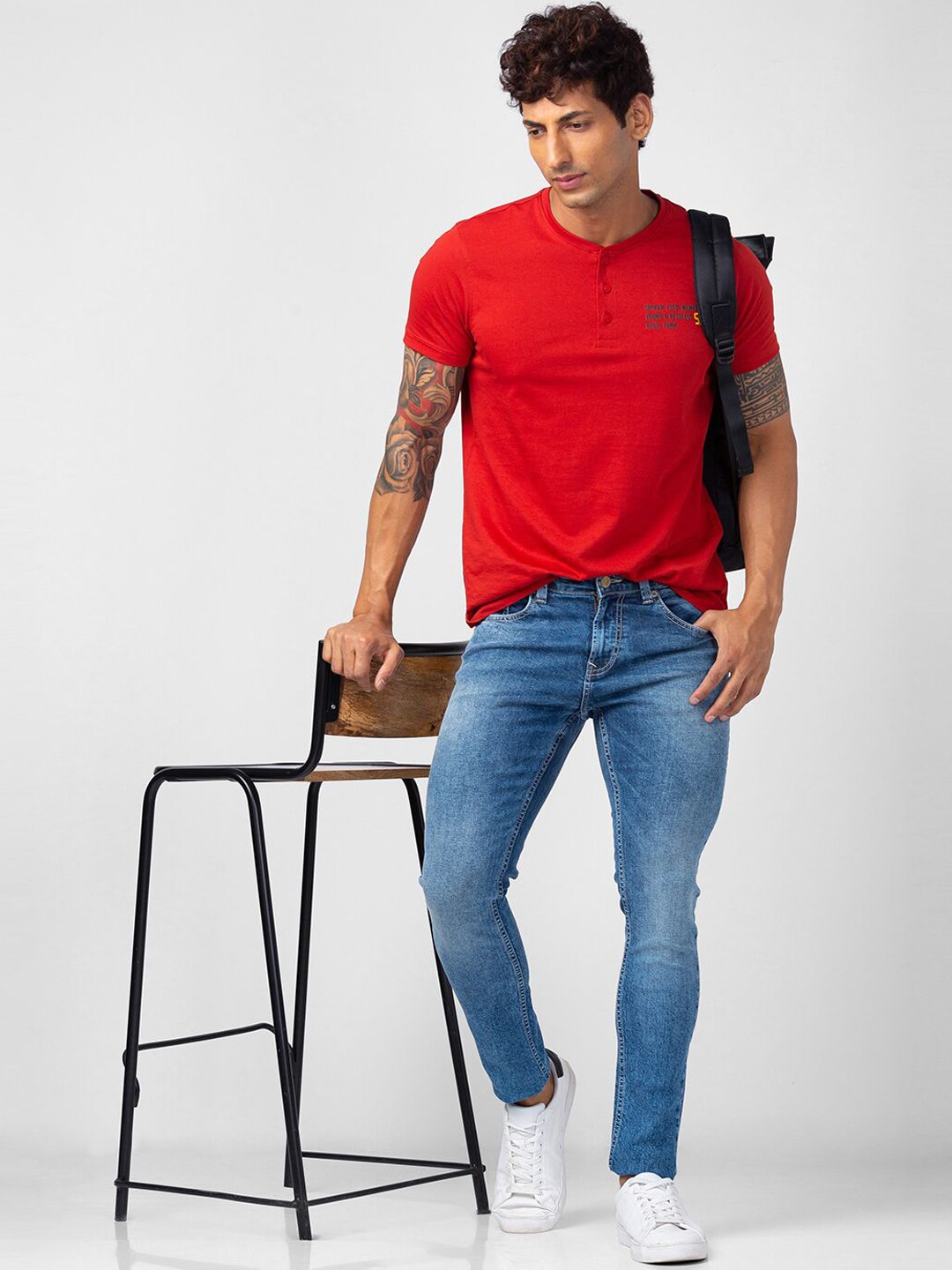 SPYKAR Men Super Skinny Fit Low-Rise Light Fade Jeans