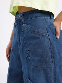 DressBerry Women Street Cool Cargo Style Shorts