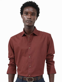 RARE RABBIT Men Arlet Regular Fit Spread Collar Shirt