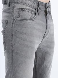 HIGHLANDER Men Grey Skinny Fit Light Fade Stretchable Denim Jeans