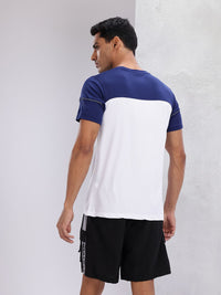 HRX by Hrithik Roshan Rapid-Dry Colourblocked Henley Neck Running T-shirt