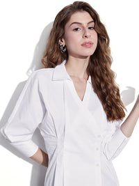 DressBerry Double Breasted CorpCore Classics Shirt Style Top