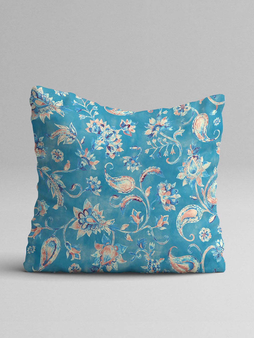STITCHNEST Blue & White Set of 2 Cartoon Characters Square Cushion Covers
