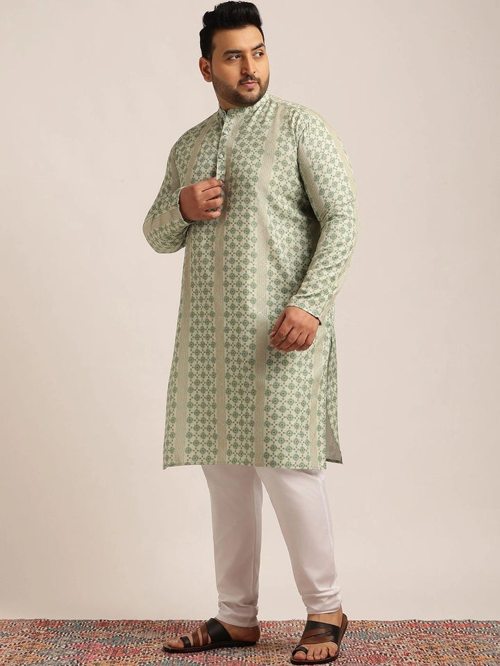 SOJANYA PLUS Men Ethnic Motifs Printed Indie Prints Kurta