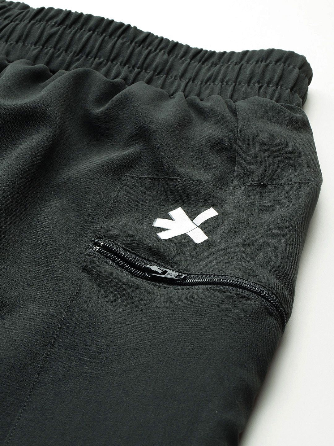 HRX by Hrithik Roshan Men Striped Detail Mid-Rise Rapid-Dry Training Track Pants