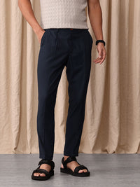 Mr Bowerbird Men Tailored Fit Vintage Pleated Trousers