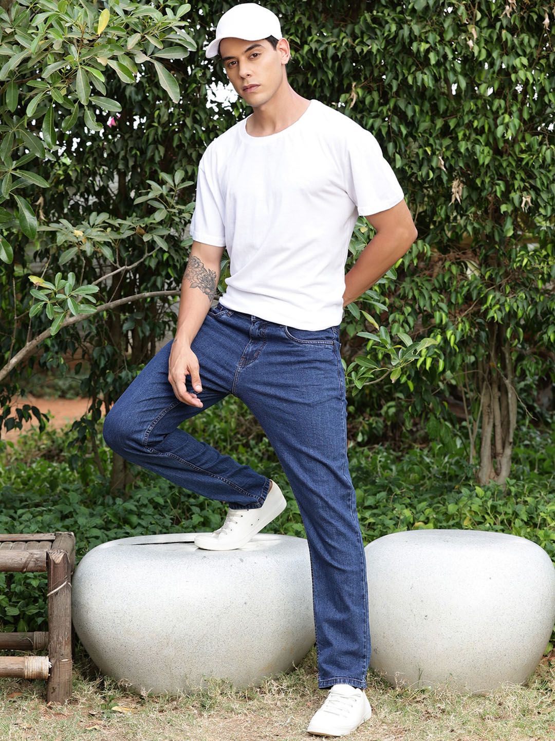 Thomas Scott Men Smart Slim Fit Light Fade Stretchable Jeans