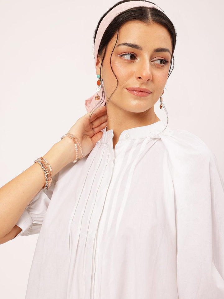 DressBerry Fairycore Finds Pleated Shirt Style Top