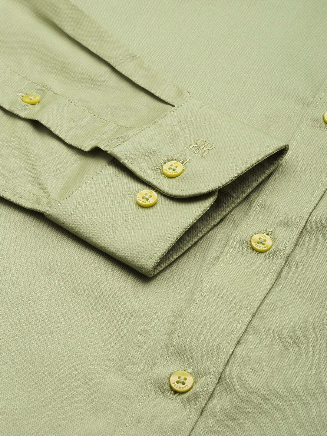 Raymond Slim Fit Self-Design Pure Cotton Formal Shirt